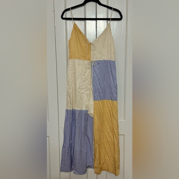 Rebecca Taylor Color-Blocked Twill Dress - Picture 4 of 10